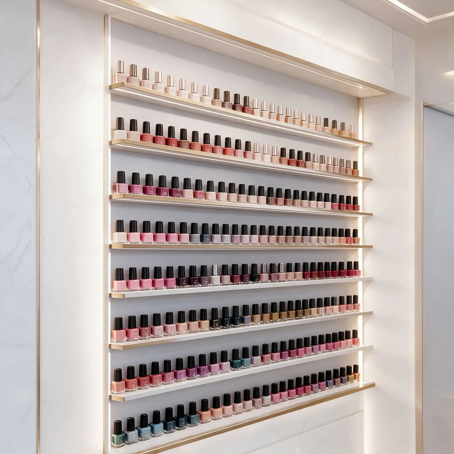 Nail polish wall
